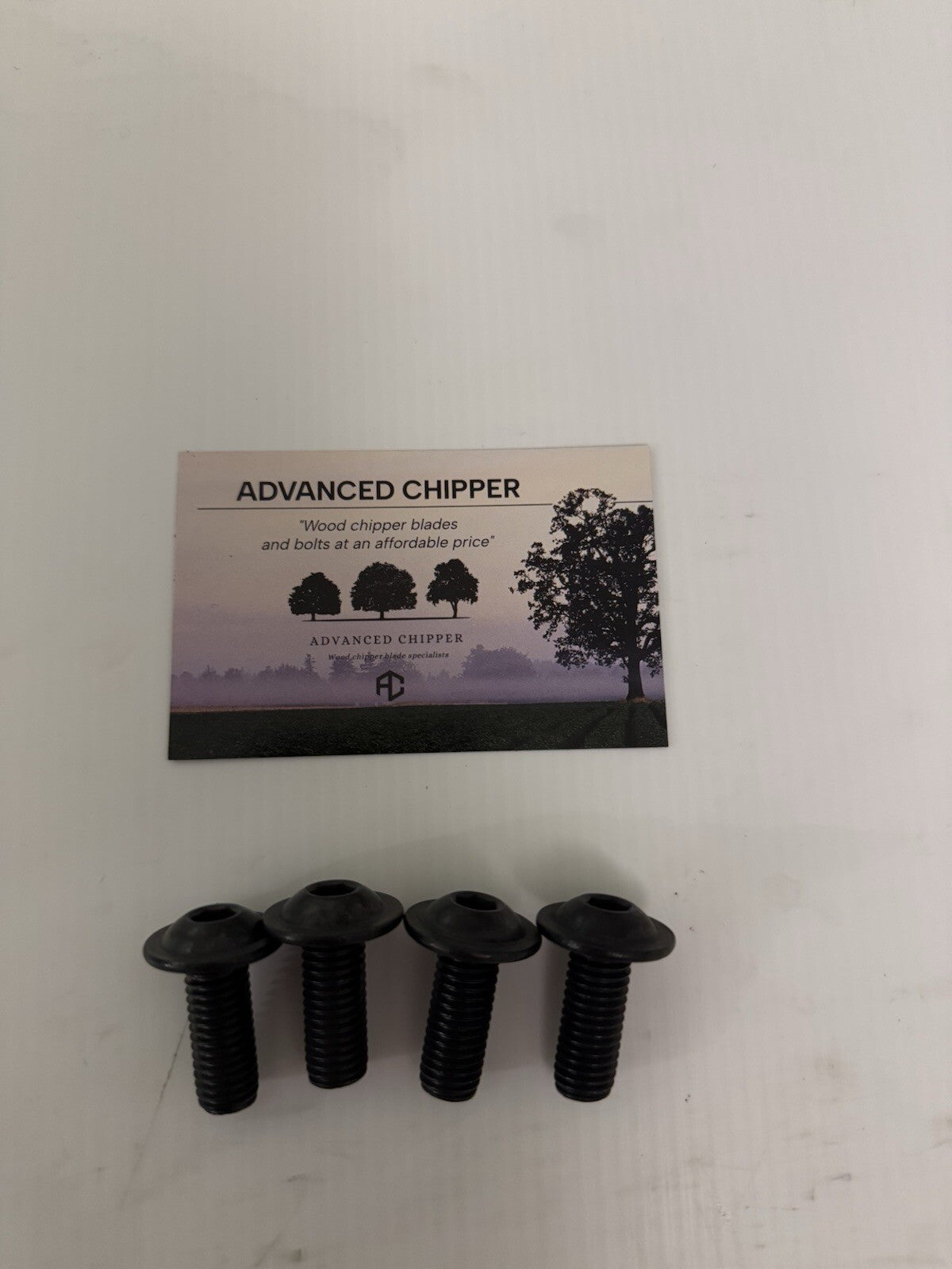 Chipper blade Bolt Pack to fit FM6DD machine (4 Fitting Bolts)