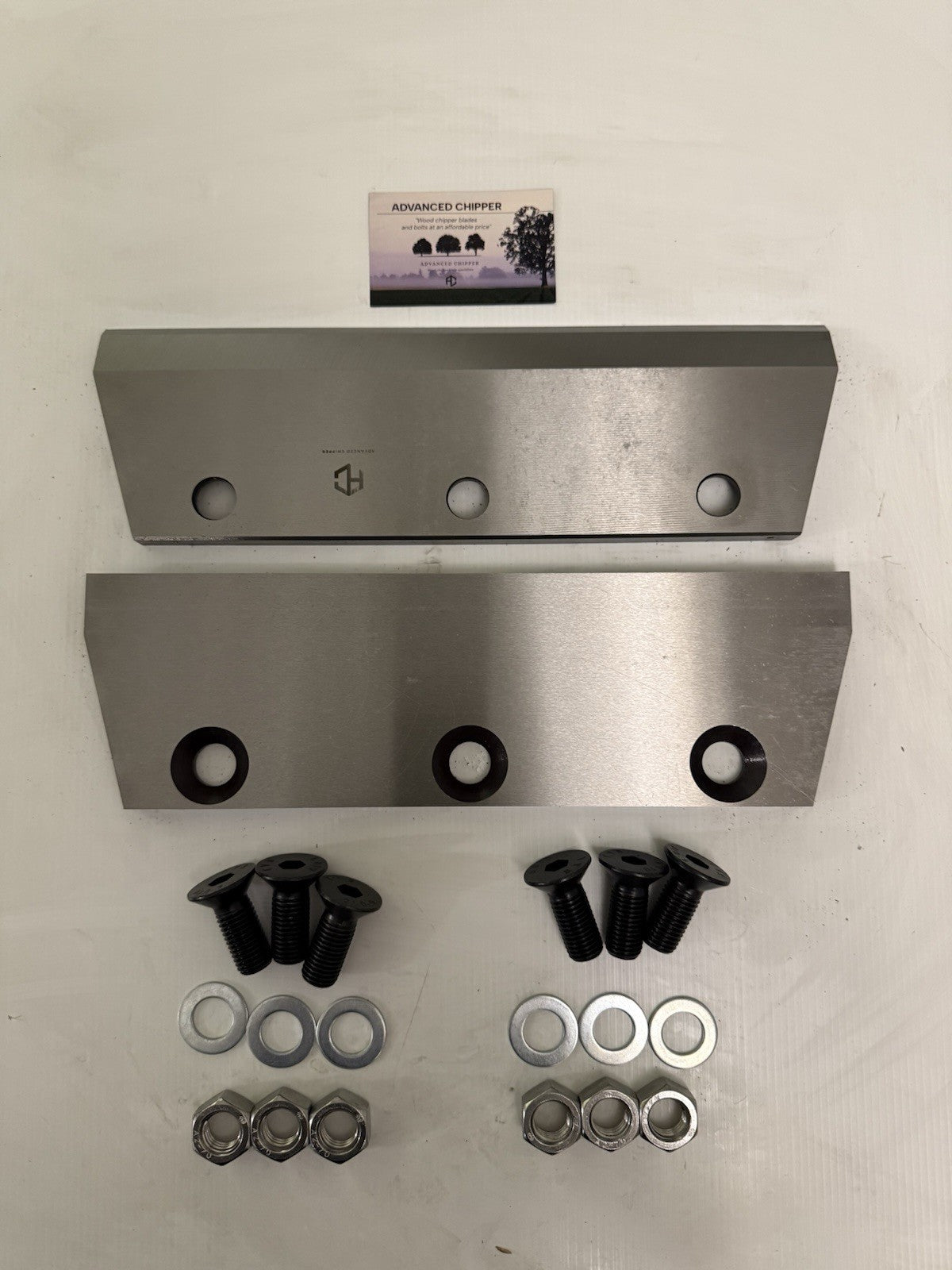 Chipper blades to fit Jensen A350 machine + Fitting Bolts (BRAND NEW SET)