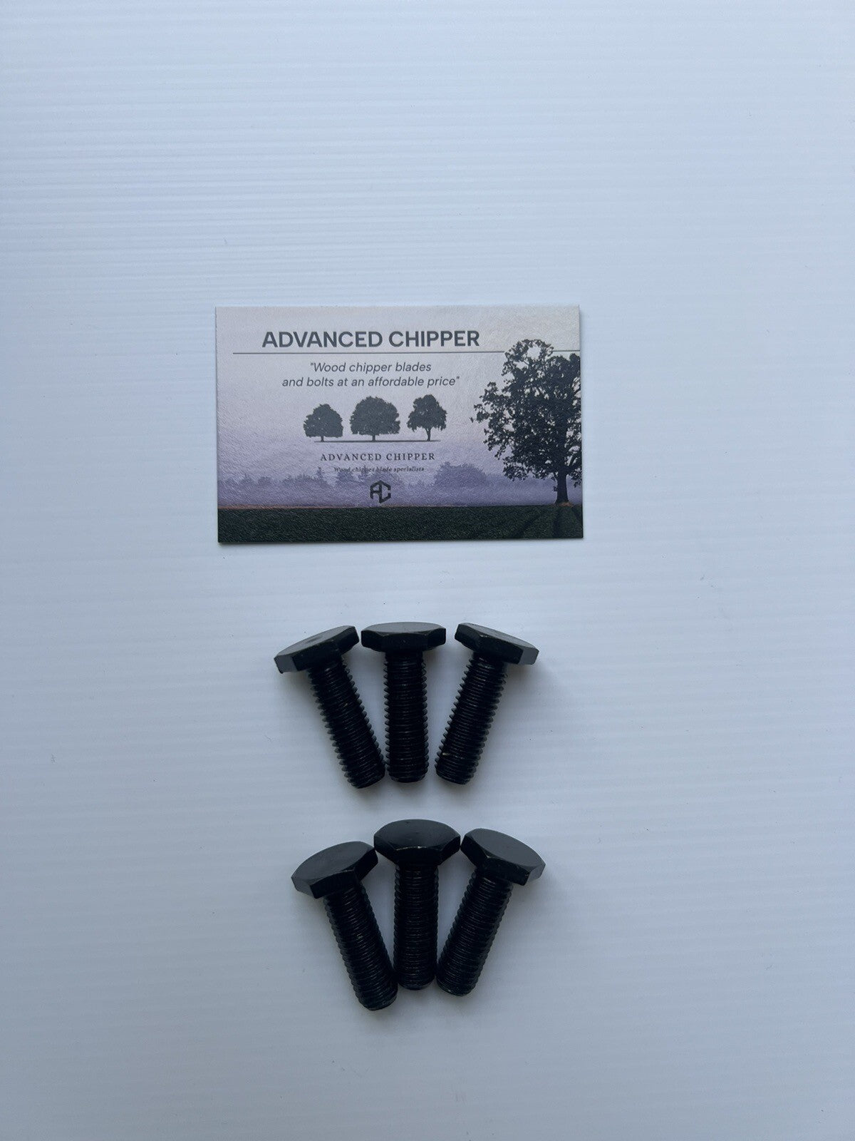 Chipper blade Bolt Pack to fit GTM GTS900 Chipper Machine (6 Fitting Bolts)