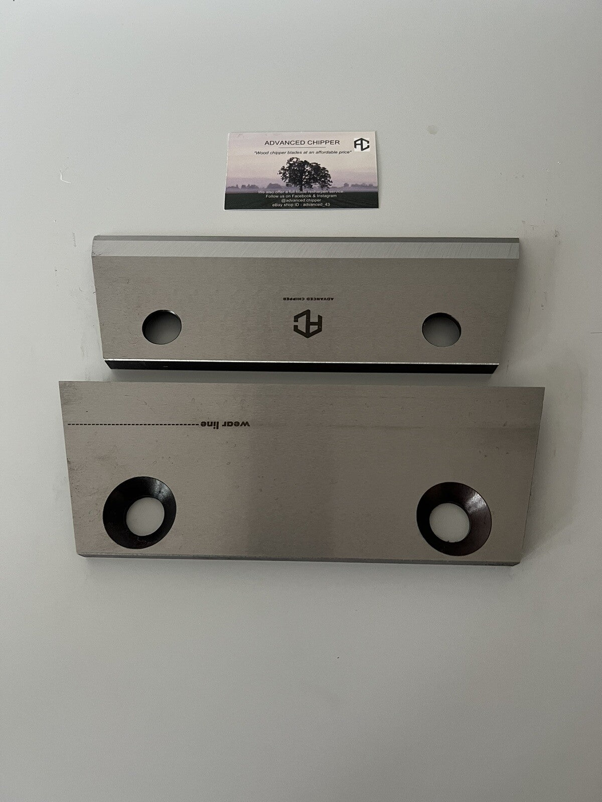 Chipper blades to fit Jensen A530 machine (BRAND NEW SET)