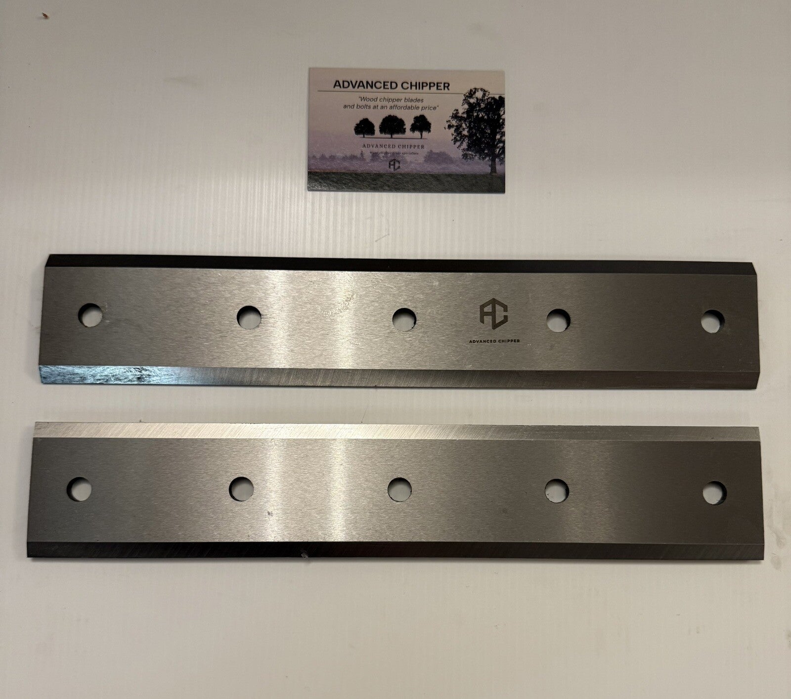 Chipper blades to fit Crytec 15HP machines + Other 15HP Models (BRAND NEW SET)