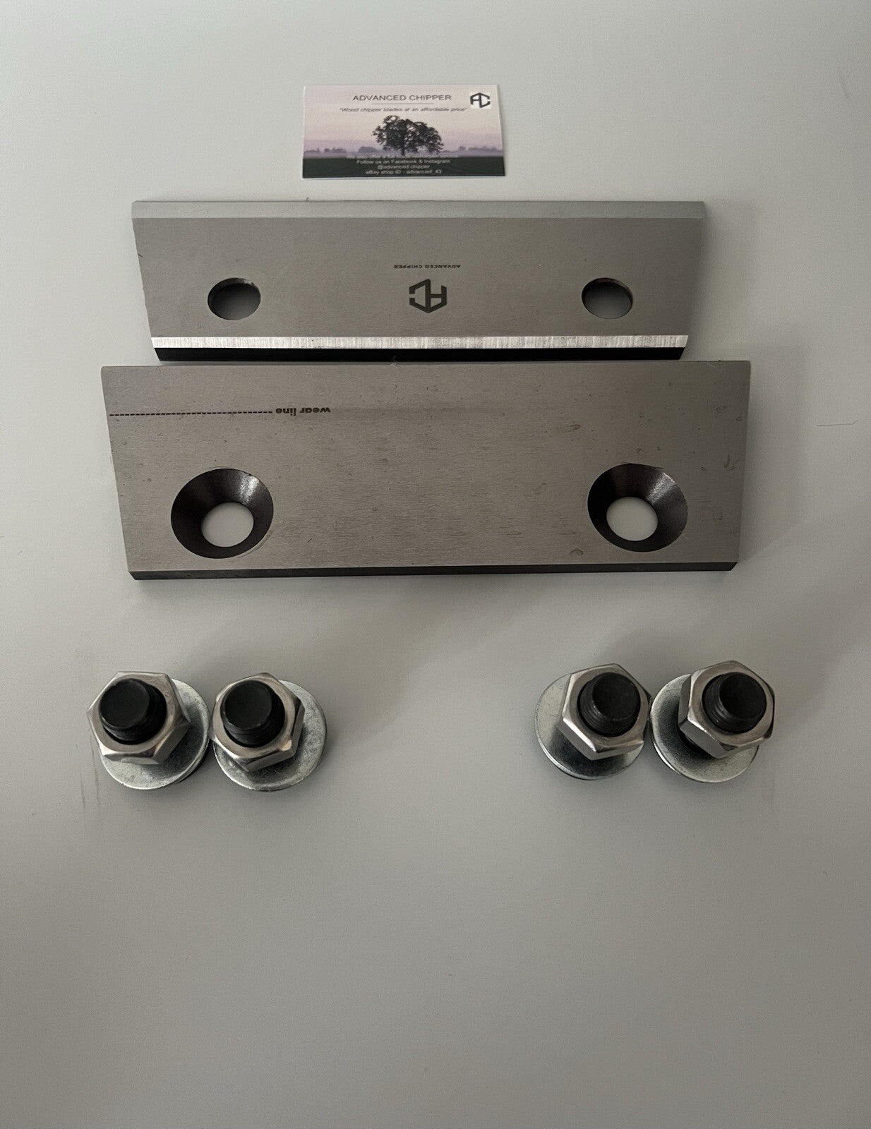 Chipper blades to fit Forst ST6/TR6/PT6 machines + Fitting Bolts (BRAND NEW SET)