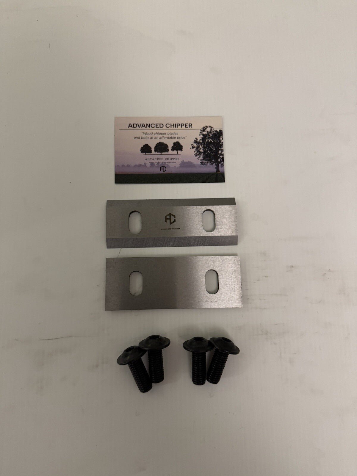 Chipper blades to fit FM6DD machine & Fitting Bolts (BRAND NEW SET)