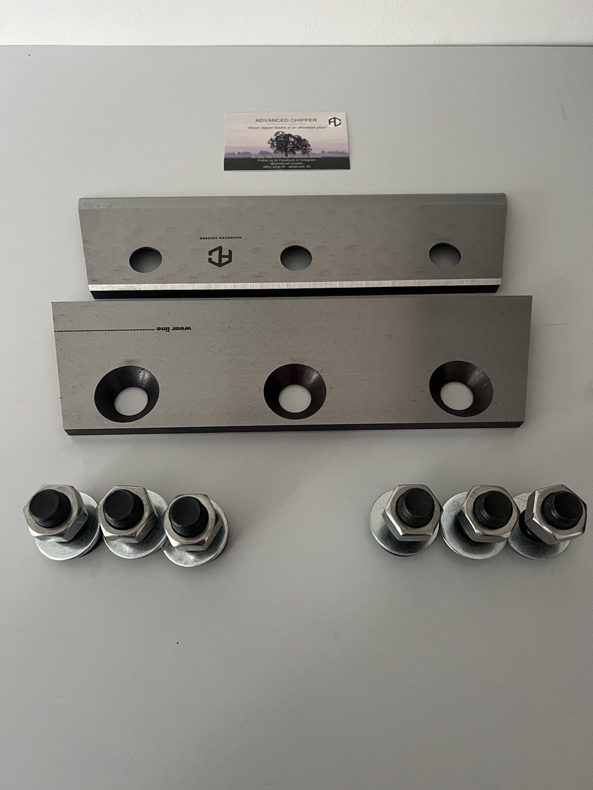 Chipper blades to fit Forst TR8/ST8/XR8/PT8 machines + Bolt Pack (BRAND NEW SET)