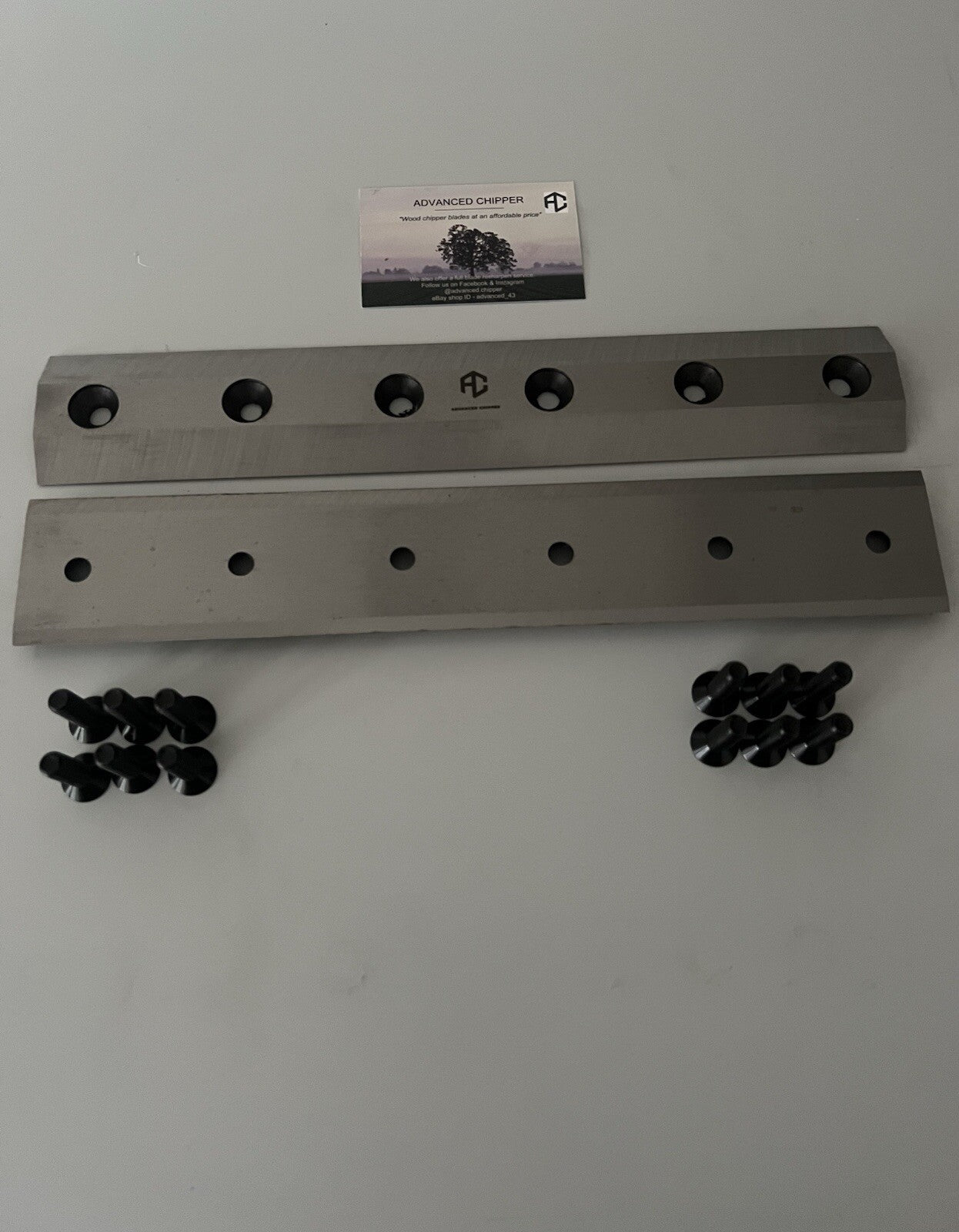Chipper blades to fit Greenmech CS100 Machine  + Fitting Bolts (BRAND NEW SET)