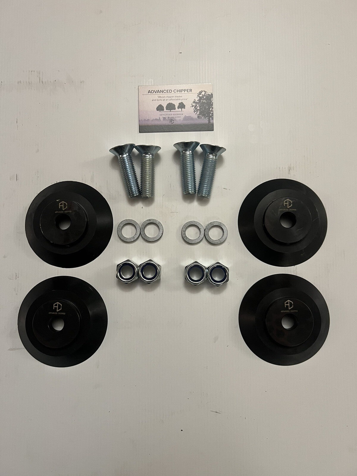 Chipper Disc blades to fit Greenmech Machines (SET OF 4) With Fitting Bolts