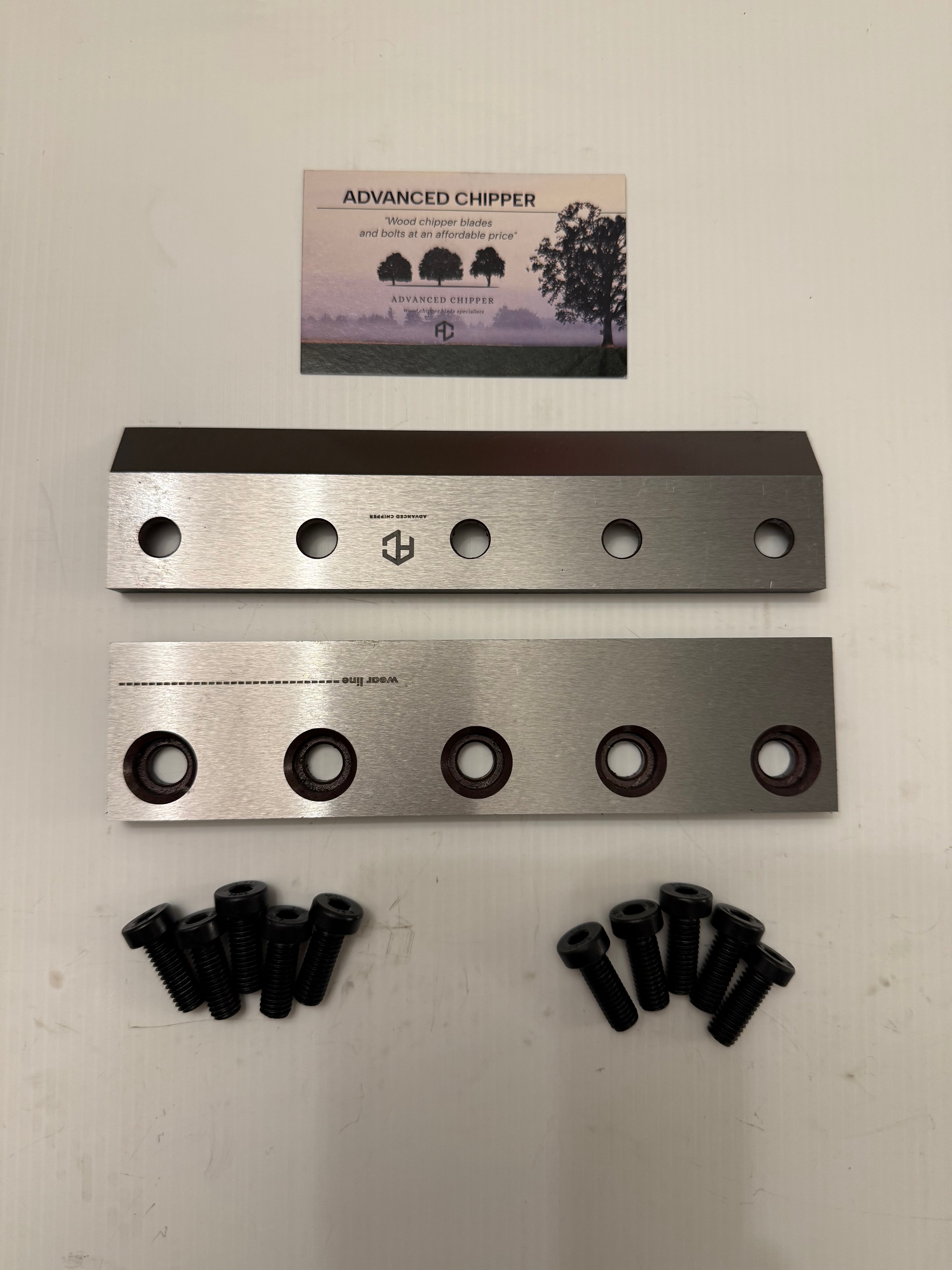 Chipper blades to fit Timberwolf 13/75 & 18/100 machines With Bolts (BRAND NEW SET)