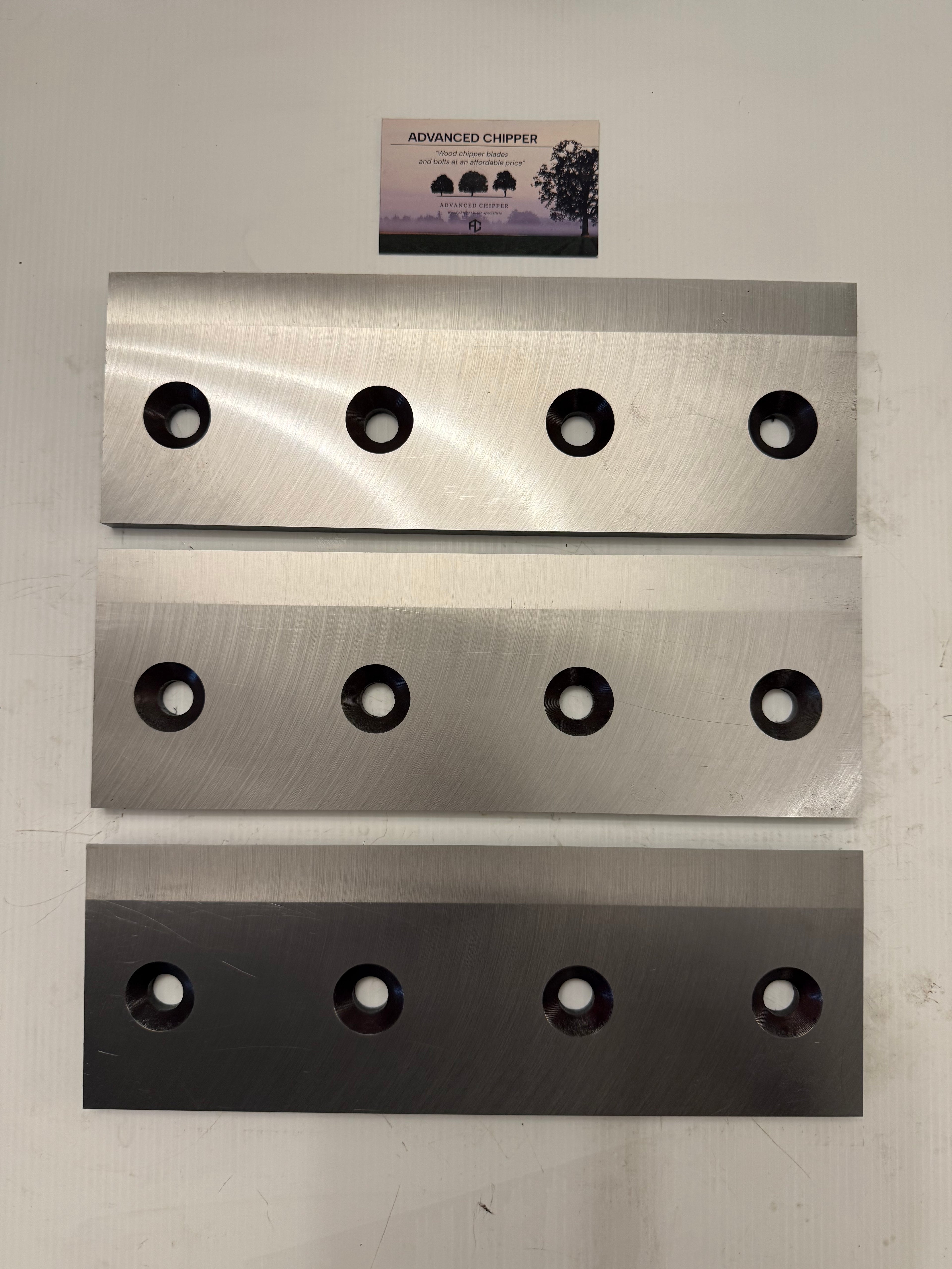 Chipper blades to fit Lindana TP200 machine (BRAND NEW SET OF 3)