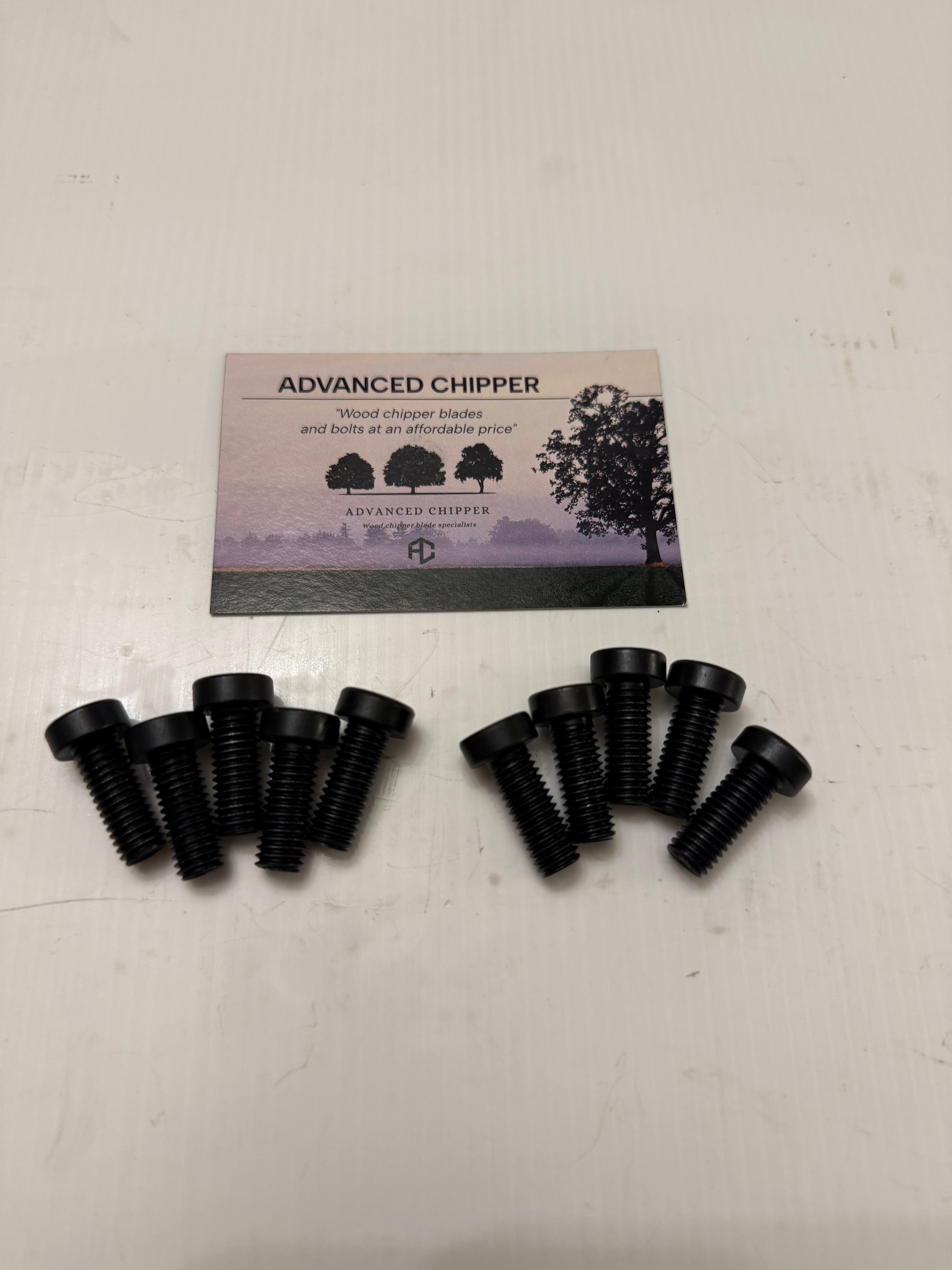 Chipper Bolt Pack to fit Timberwolf 18/100 & 13/75 machines (10 Fitting Bolts)